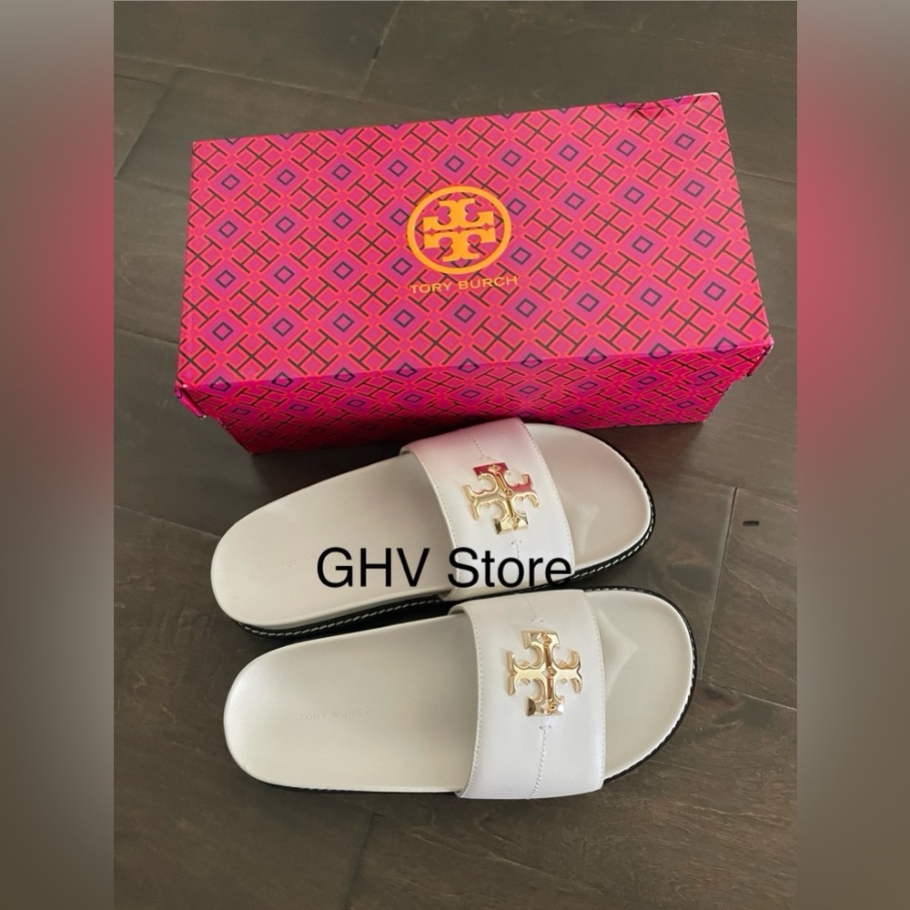 Tory Burch Everly Anatomic Lug Paris Nappa Slide